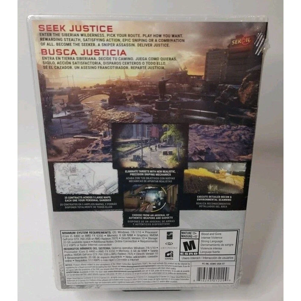 Sniper Ghost Warrior Contracts - PC Tactical FPS Shooter Game BRAND NEW SEALED